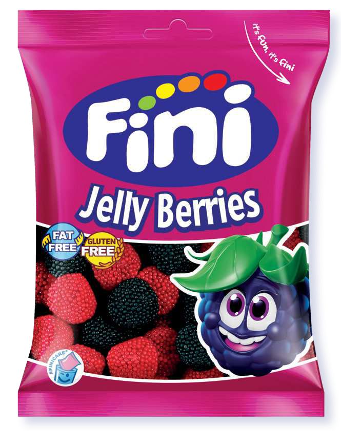 Retro Raspberry Gummy Candy 75g Fini small bag