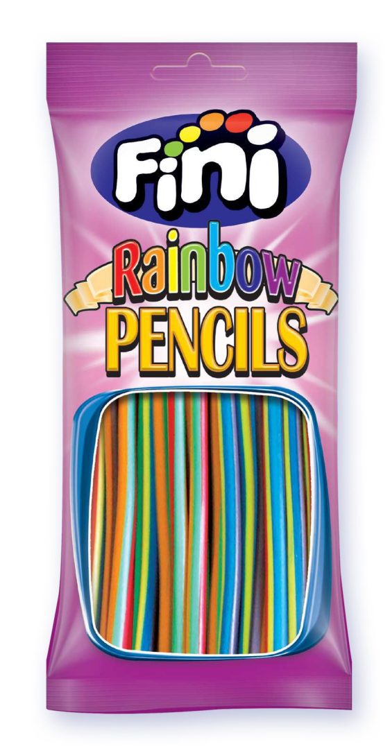 Duhové gummi tužky tutti-frutti - Fini Rainbow tužka 75g