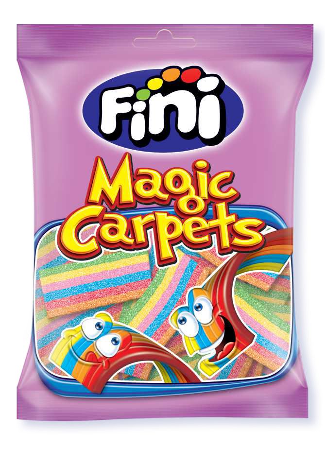 Savanyú mini szíj gumicukor - 75g Tutti frutti Fini Magic carpet