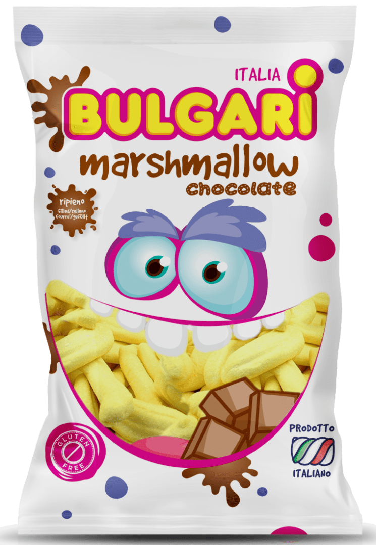 Csokoládéval töltött banán pillecukor családi csomag 1000g