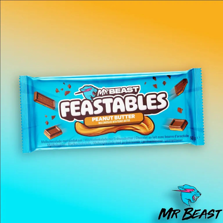 Mrbeast Feastables peanut butter chocolate 60g