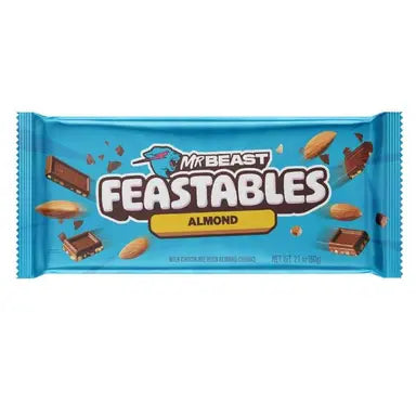 MrBeast Feastables Almond Chocolate mandulås tejcsokolådé 60g