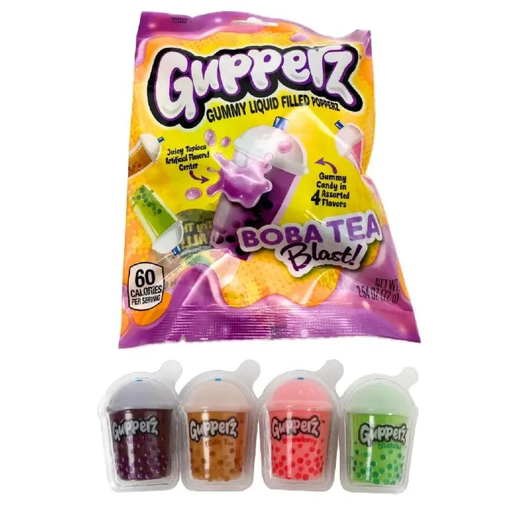 GUPPERZ BOBA tea blast stuffed gum sugar 72g