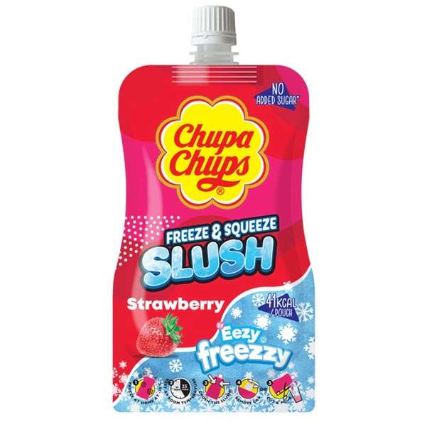 Chupa Chups Strawberry Slush eper ízű jégkása 250m