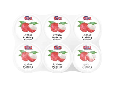 Rico Lychee Pudding With Nata De Coco (6x65g) licsi puding kókusz zselével