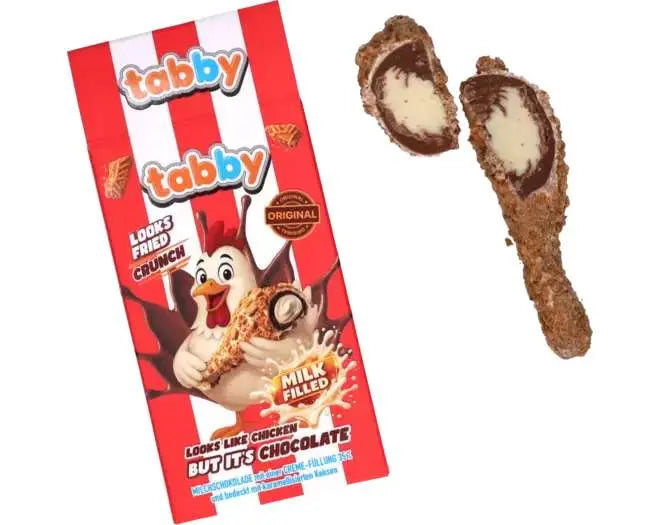 Tabby Chicken Chocolate csirkecomb alakú krémmel töltött csokoládé 50g