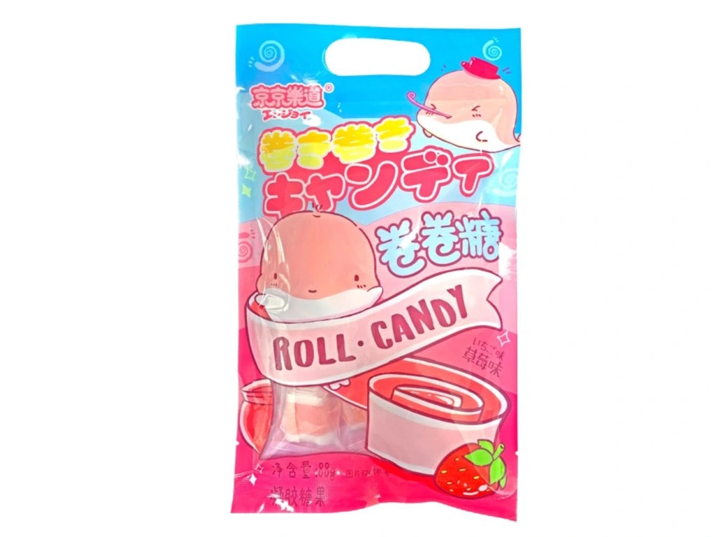 Ennjoi Strawberry Roll Candy 88g - epres