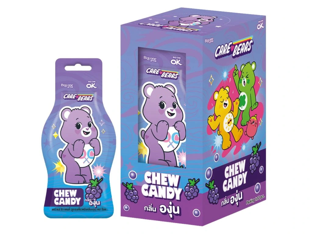 OK Care Bears Grape Chew Candy Szőlős gumicukor 16g