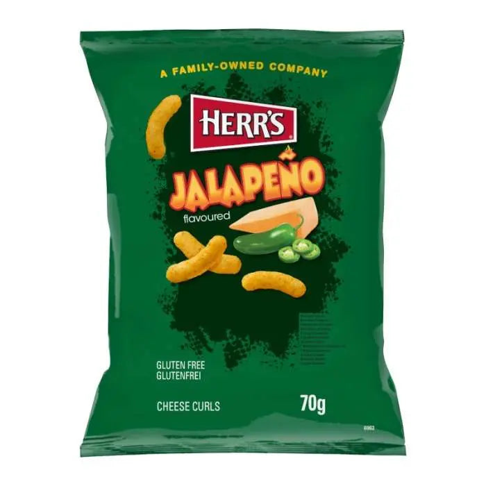 Herrs Jalapeno Cheese Curls sajtos-jalapenos kukoricachips 70g