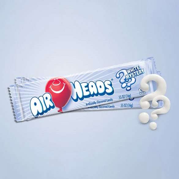 Airheads White Mystery rejtélyes ízű fehér rágós cukorka 15g