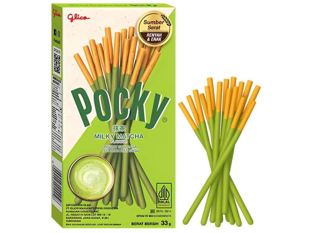 Glico Pocky Matcha zöld tea bevonatú ropi 33g