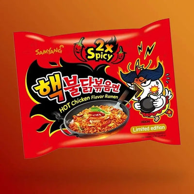 Samyang Buldak 2xSpicy csĂpĆs csirkĂ©s ĂzƱ ramen 140g