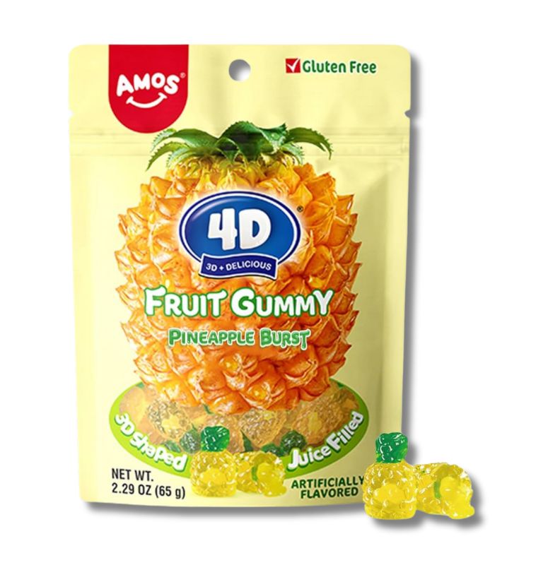 Amos 4D folyékony töltelékes gumicukor 120gr