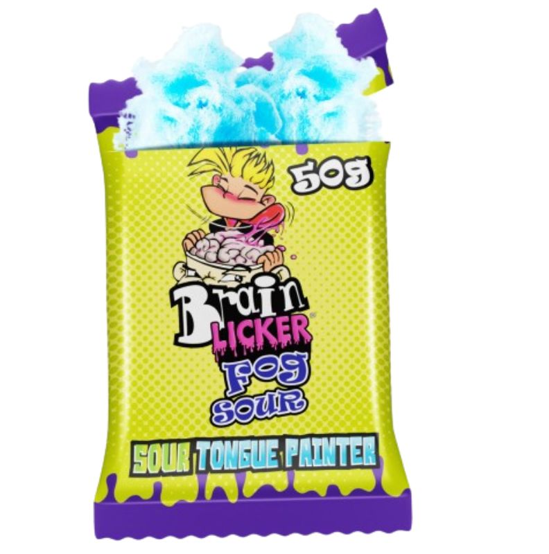Brain Licker Sour Candy Floss - Savanyú nyelvfestős vattacukor 50g