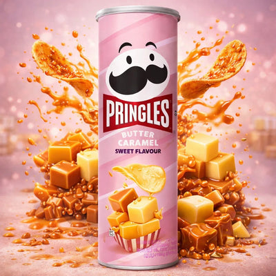 Pringles Butter Caramel 110g vajkaramellĂĄs chips Koreai