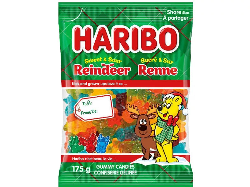Haribo Karácsonyi 160g Reindeer - Rénszarvas Sweet&Sour