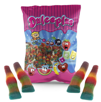 Dulceplus Multicolour Tutti Frutti palack gumicukor 1kg