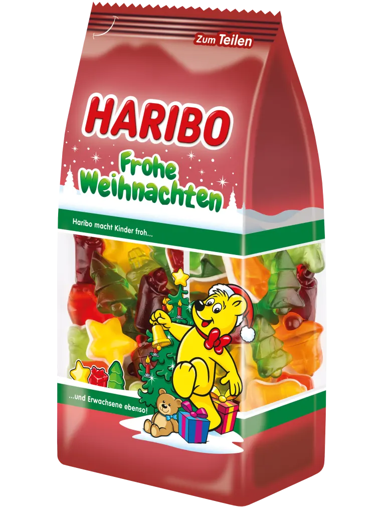 Haribo Frohe Weihnachten karácsonyi gumicukor mix 300g