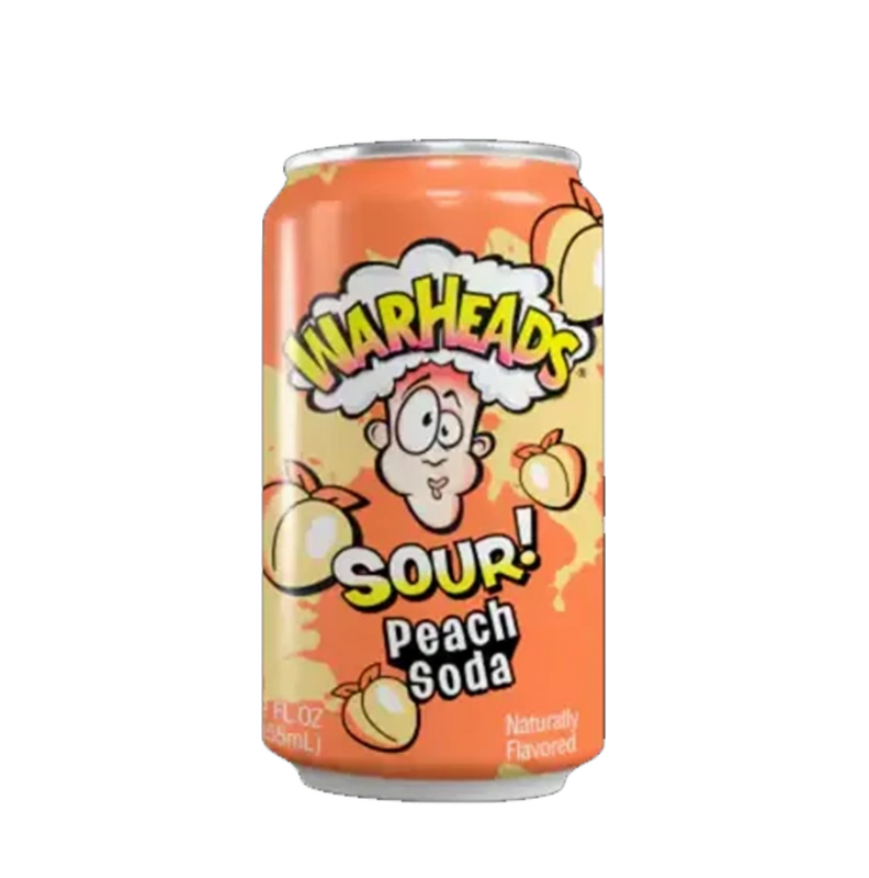 Warheads Peach Sour Soda 330ml -barackos extra savanyú üdítőital