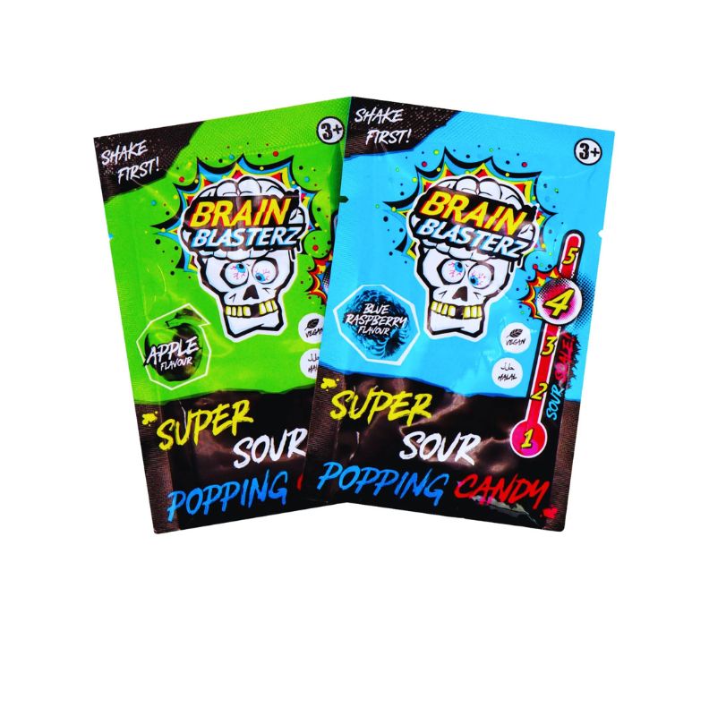 Brain Blasterz Sour Popping Candy Level 4 10g - savanyú pattogós cukorka