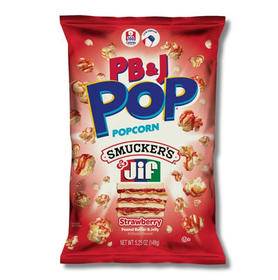 Candy Pop Peanut Butter And Strawberry Popcorn 149g USA - Strawberry peanut butter
