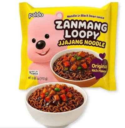 Paldo Zanmang Loopy Original koreai jjajang intant tészta 110g