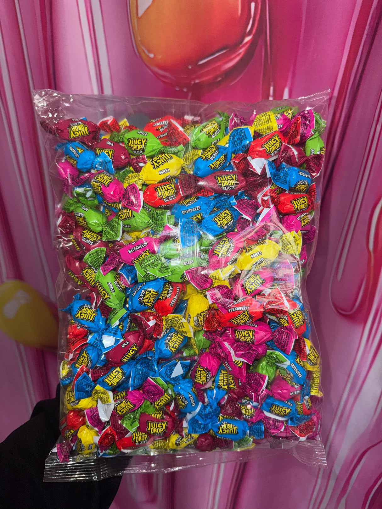 Bazooka Juicy Drop Blasts 1kg American Sour melting candy