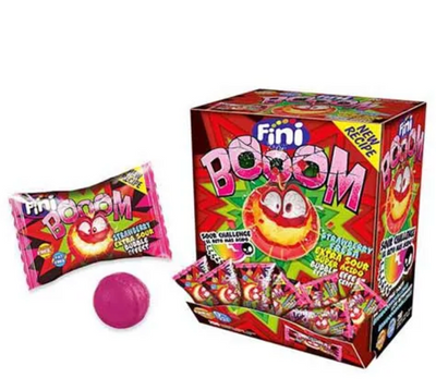 Fini Boom eper ízű Extra savanyú cukorka 5g - 🍭CandyDaddy🍬