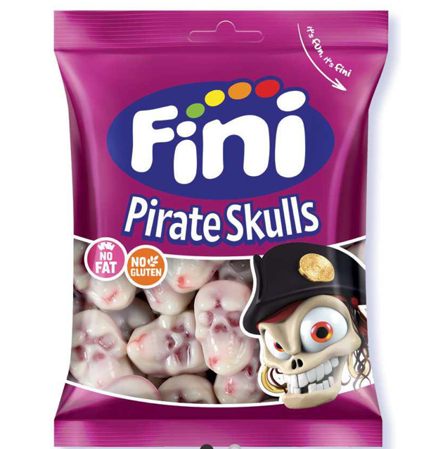 Töltött kalóz koponya gumicukor 75g Fini - 🍭CandyDaddy🍬