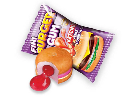 Burger töltött rágó - 🍭CandyDaddy🍬