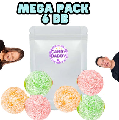 Mega Pack 6 pieces in the world's most sour candy - Barnett's Mega Sour Challenge mixed fruit taste 42g