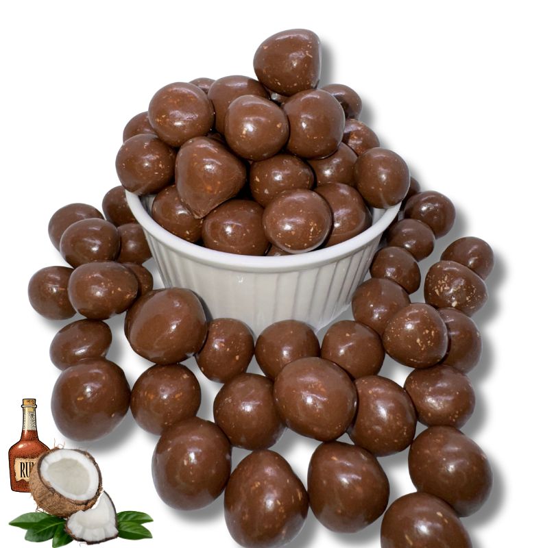 Tejcsokoládés rum-kókusz drazsé 100g