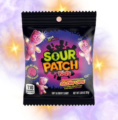 Sour patch kids glow up - "világítós" savanyú gumicukor 87g