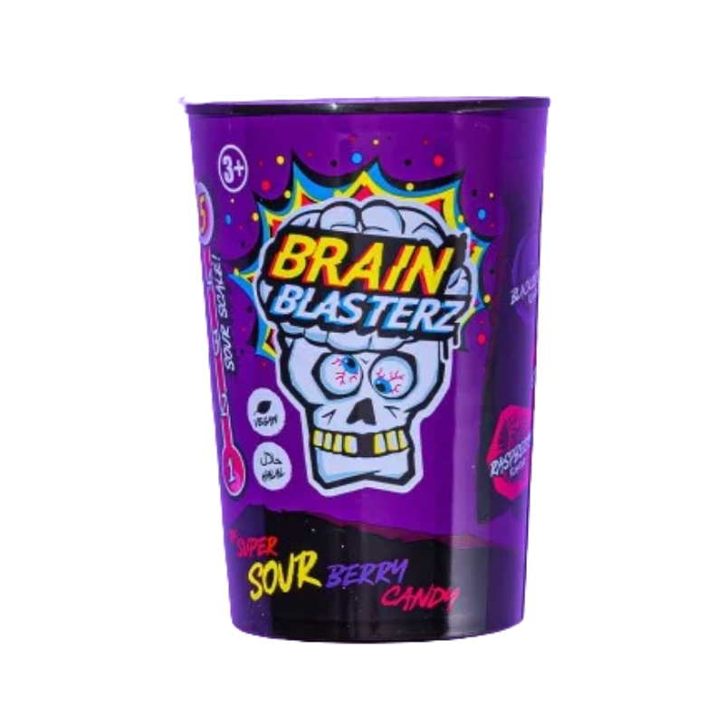 Brain Blasterz Super Sour Berry Candy - Áfonyás savanyú cukorkák 48g - 🍭CandyDaddy🍬