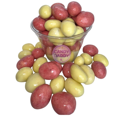 Fehércsokoládés eperzselé Drazsé 100g