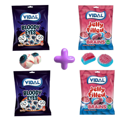 Brain umplut + Bloody Eyeball Halloween Selecție 4x90G