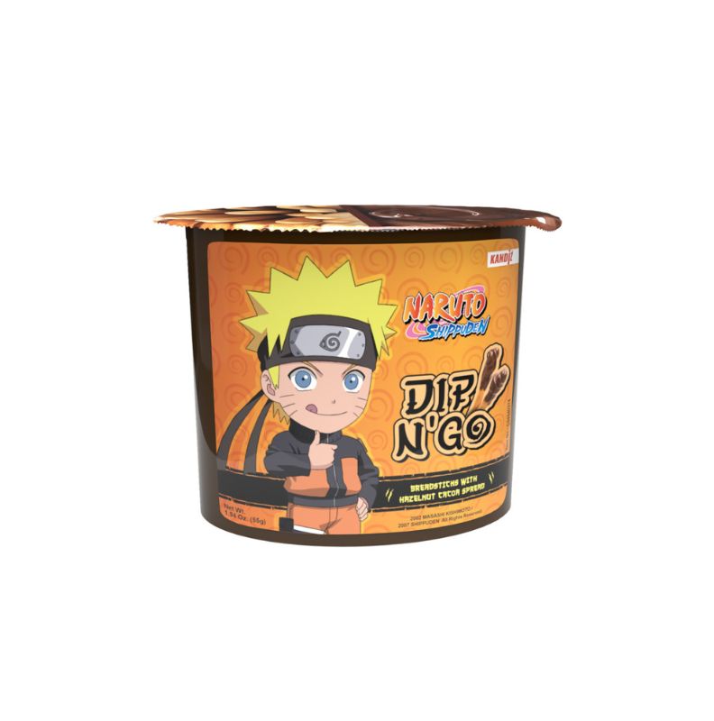 Naruto Dip N' Go Kakaós mogyorókrém és ropogós pálcikák 55g