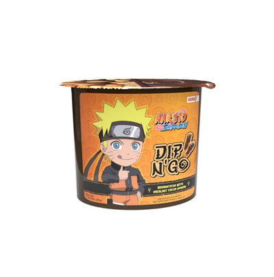 Naruto dip n 'go cocoa peanut cream and crunchy sticks 55g