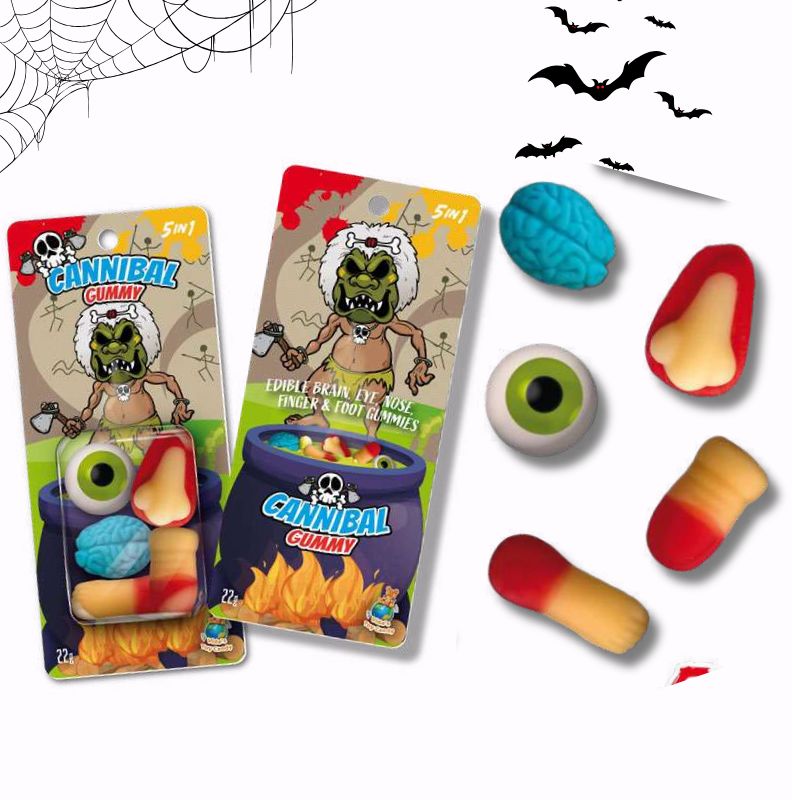 Cannibal gummy - Halloween ehető testrészek gumicukor 22g