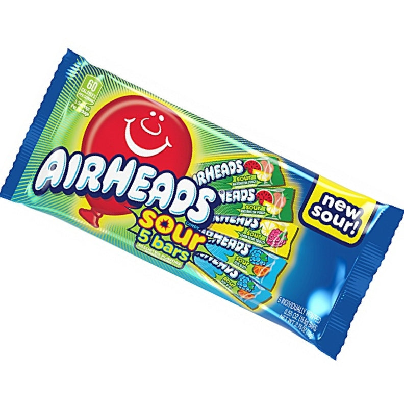 Airheads Bars Assorted Sour Savanyú olvadós rágó 5 darabos pack 78g