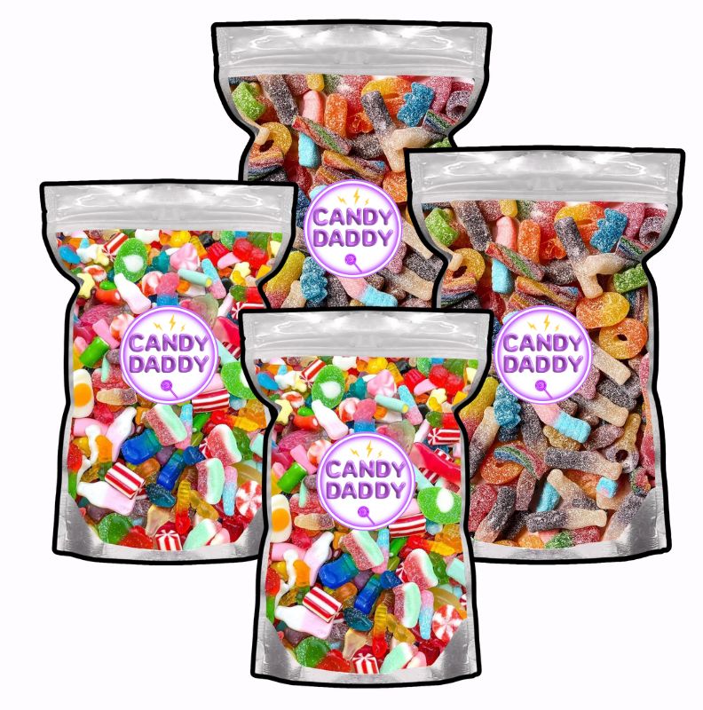 Sweet & Sour Gum Sugar Amestec Pachet-4x1 kg selecție