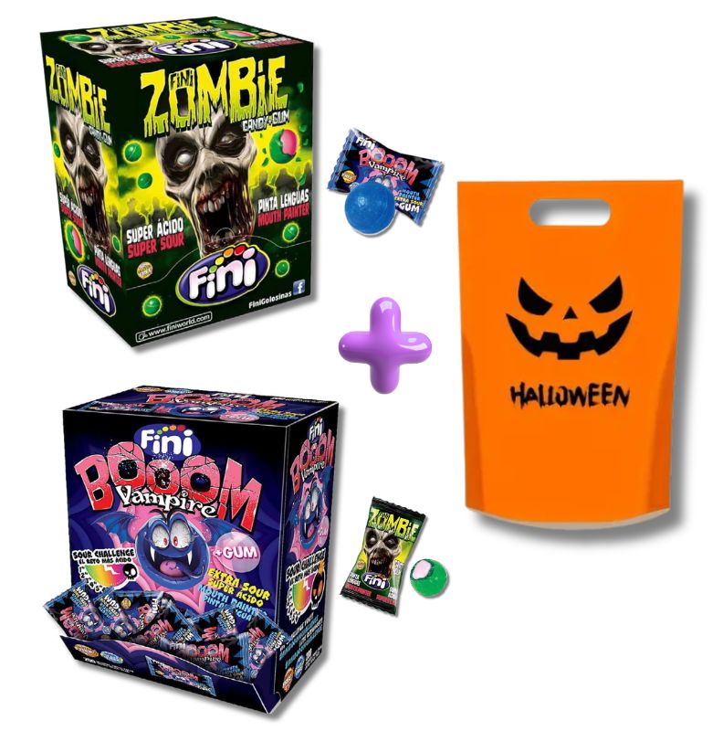 Óriás Halloween Cukorka csomag 400 db-os + ajándék fogantyús tasakkal