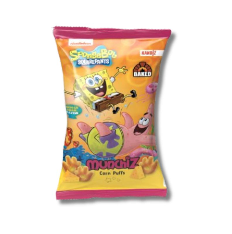Munchiz kukorica puffancs Cheddar Cheese 40g - Spongyabob