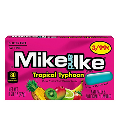 Mike and Ike Tropical Typhoon Trópusi gumicukor 22g