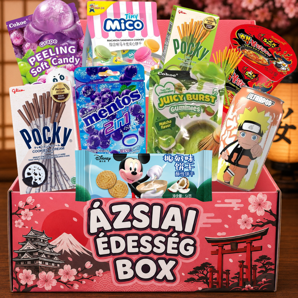 Japanese and Chinese 20pcs sweets, snack selection