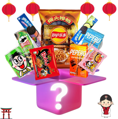 Ázsiai Snack Mystery box Medium - 🍭CandyDaddy🍬