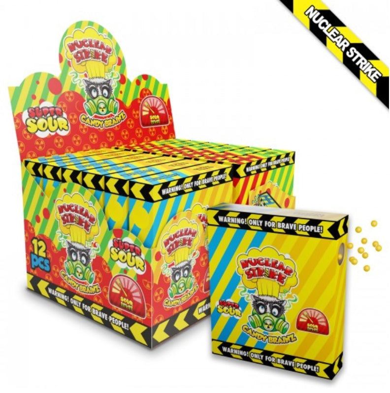 Nuclear Strike Candy Brainz extra savanyú cukorkák 40g - 🍭CandyDaddy🍬