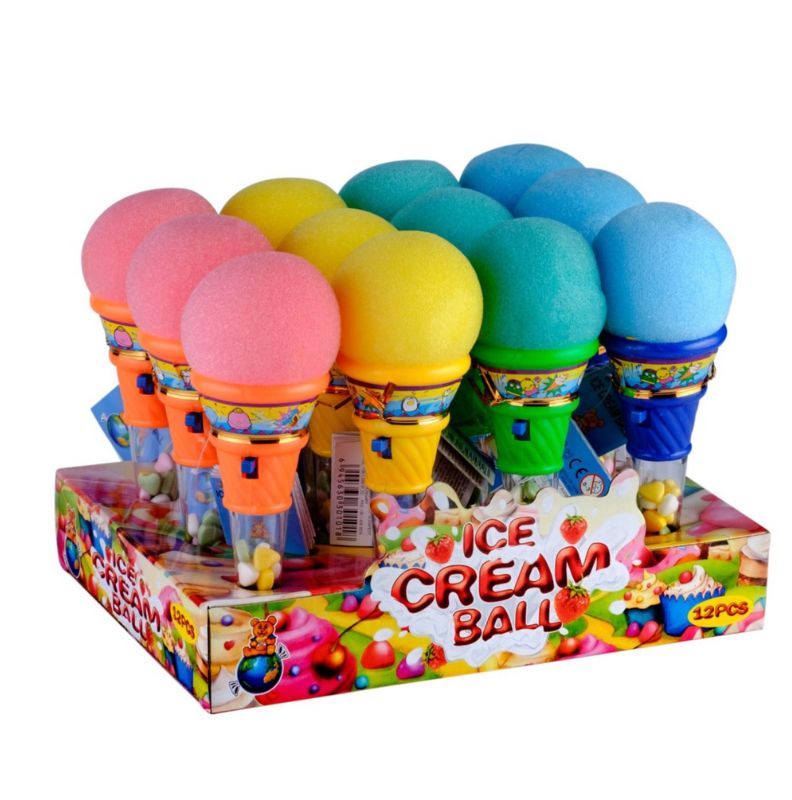 Labdakilövő Játék cukorkával - Ice Cream Ball 1 db - 🍭CandyDaddy🍬
