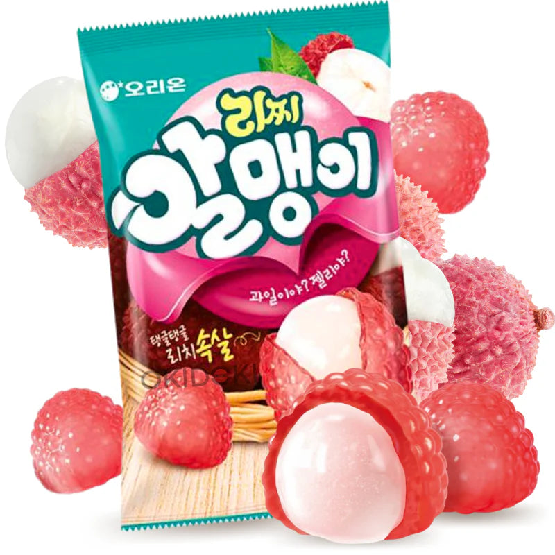 Hámozható licsi gumicukor - Orion Lychee Gummy 67g