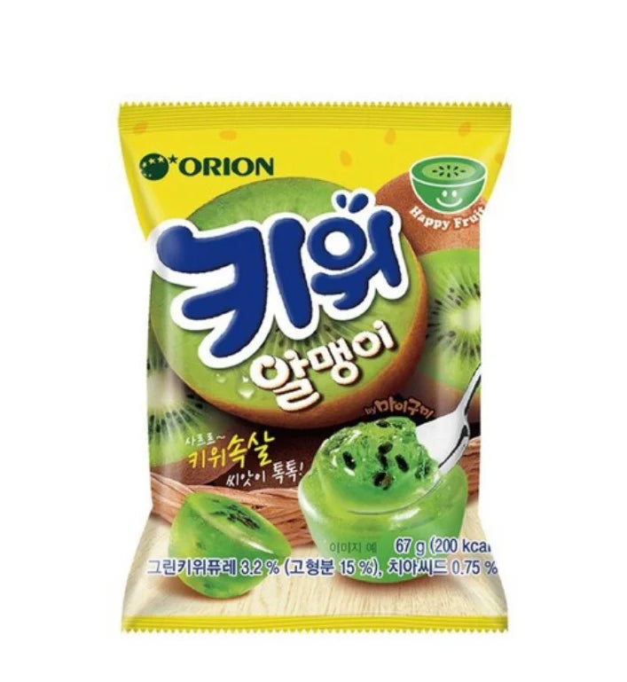 Hámozható kiwi gumicukor - Orion Kiwi Gummy 67g